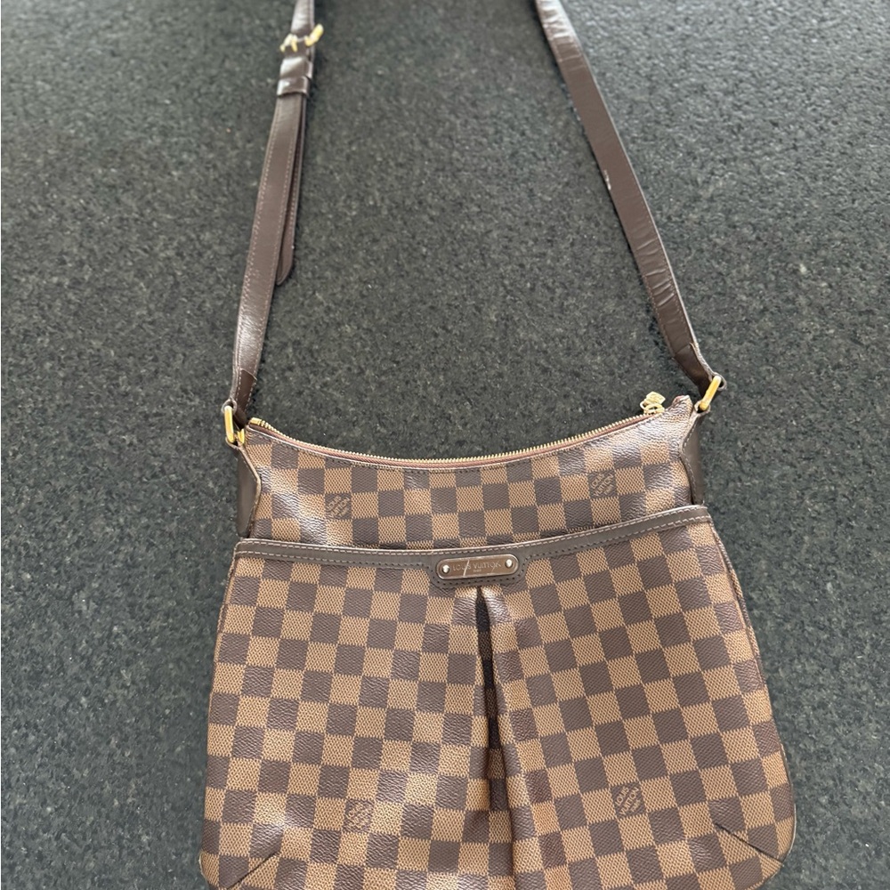 Louis Vuitton Brown Crossbody Bag with Damier Pattern